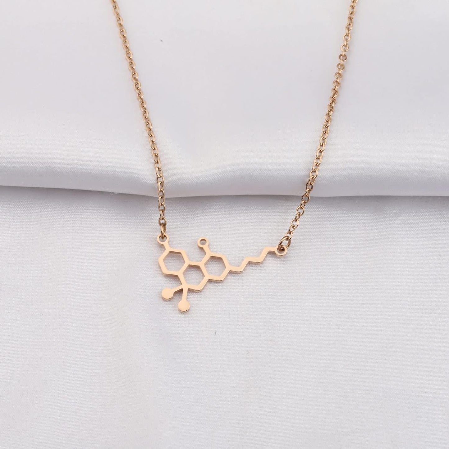 THC Molecule Necklace CBD Molecule Necklace Pot Lovers Gift Cannabis Molecule Gift 420 Science Gift Chemistry Gift