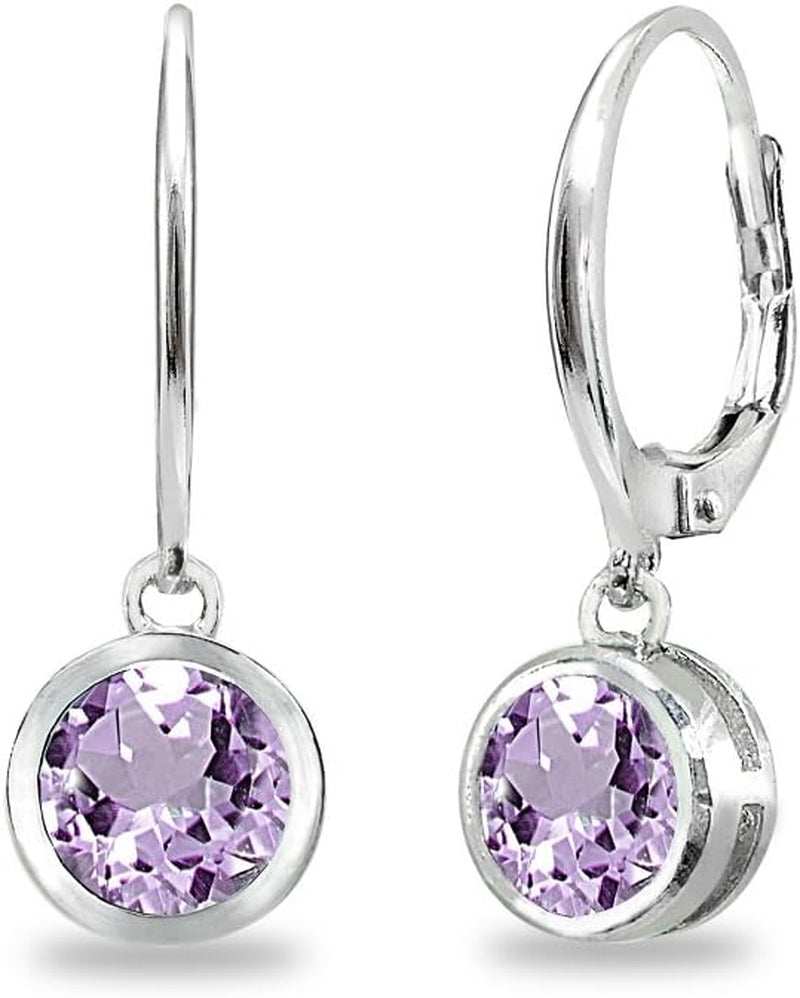 LuxeGleam Birthstone Dangle Earrings