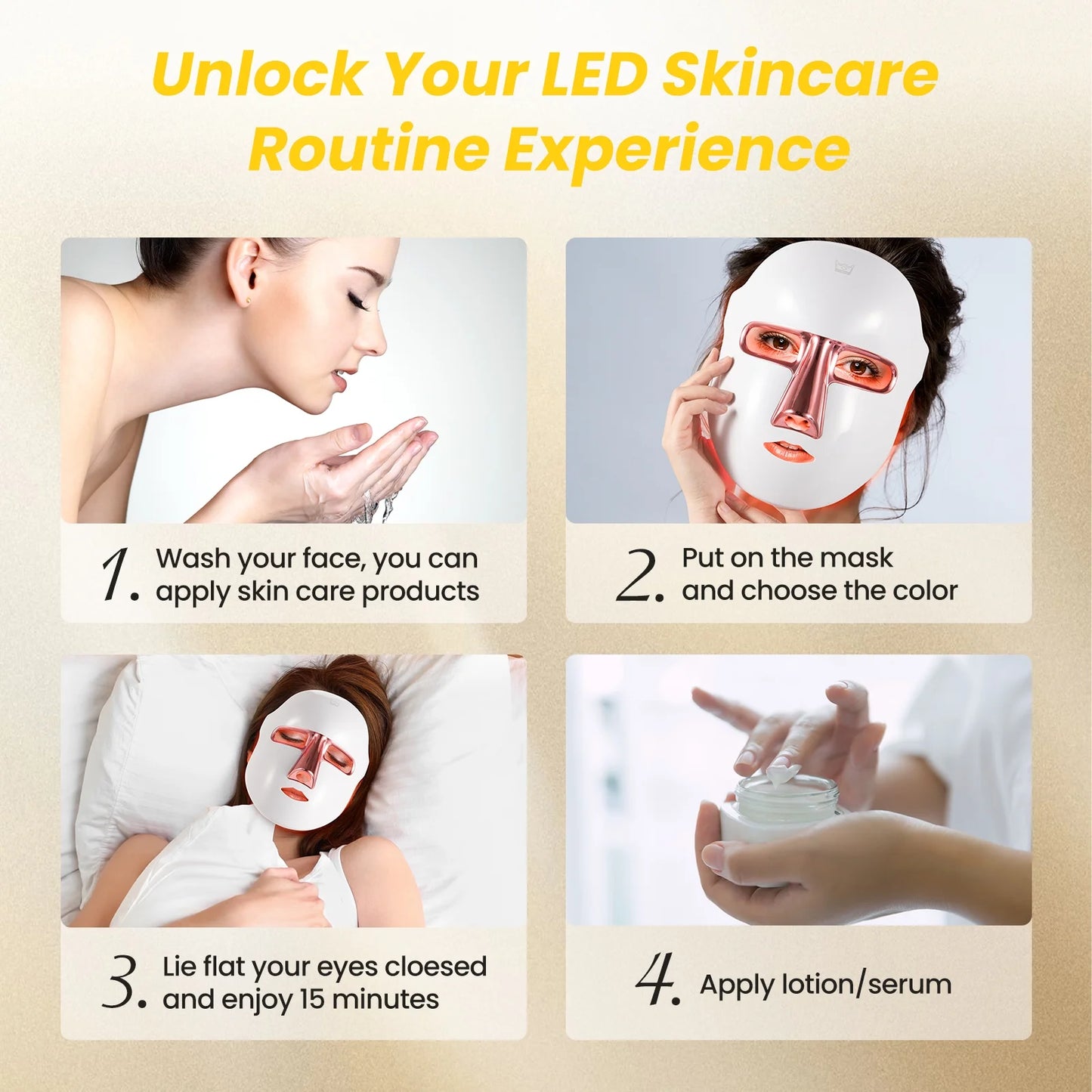 7-Color LED Light Therapy Facial Mask