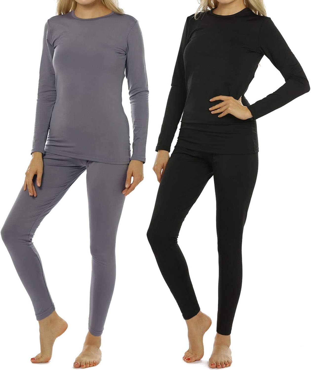 Women's Fleece-Lined Thermal Underwear Set – Winter-Ready Base Layer for Ultimate Warmth