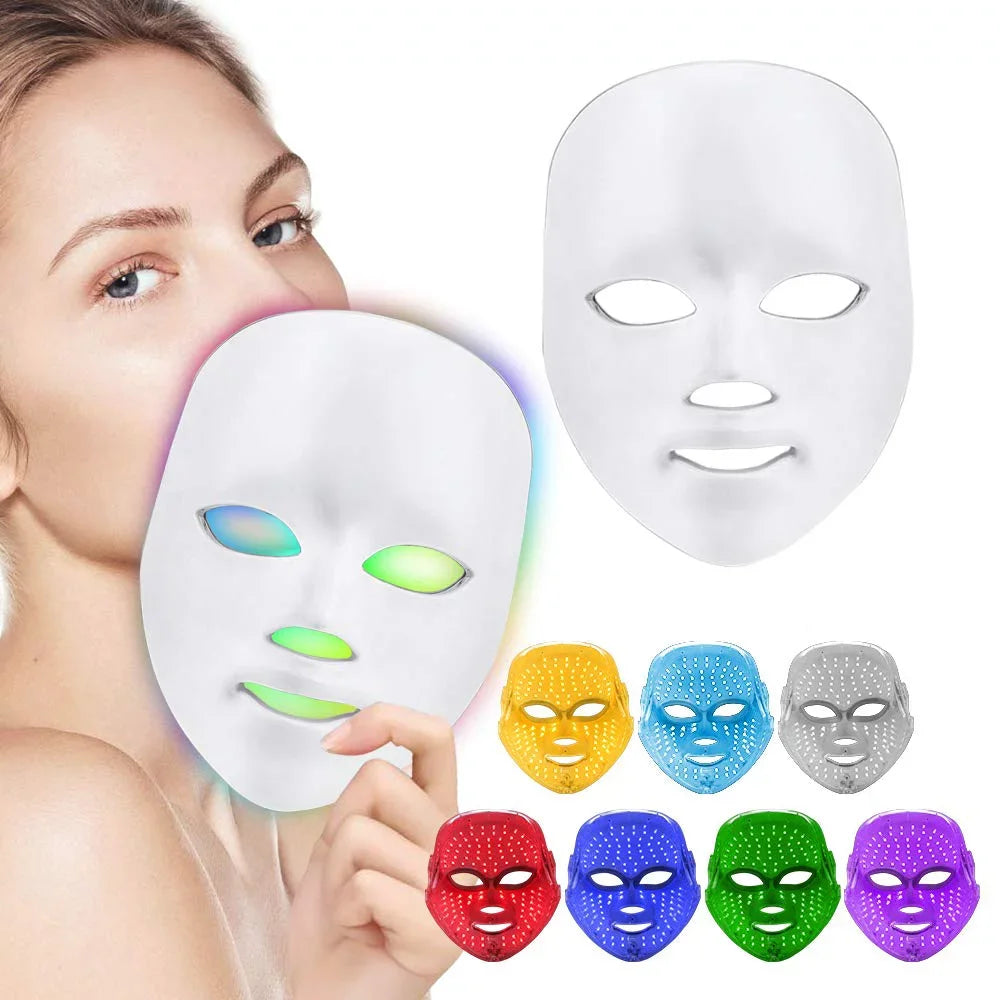 7-Color LED Light Therapy Face Mask