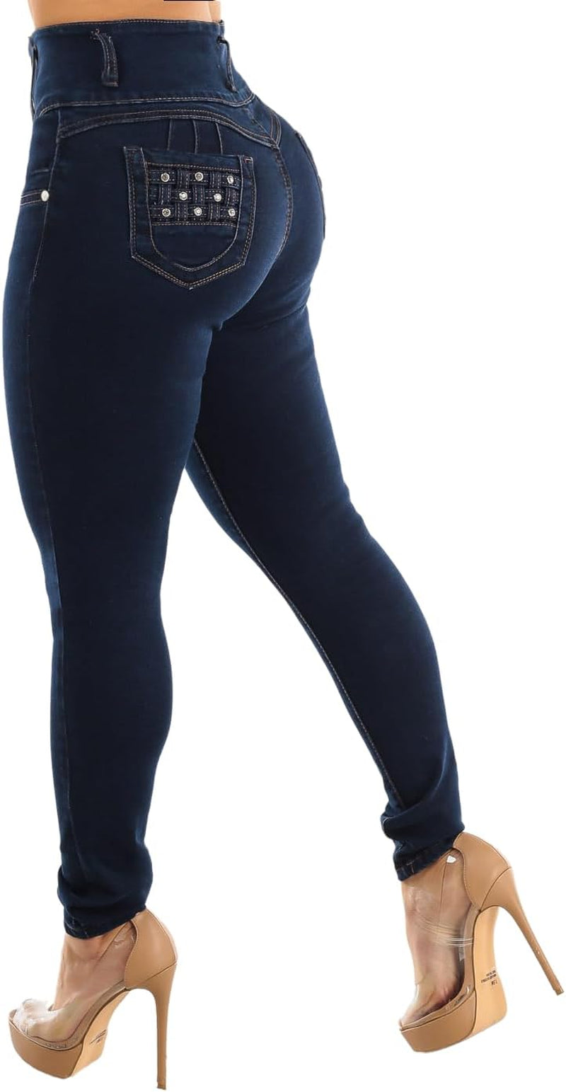 High Waisted Butt Lifting Jeans for Women - Colombian Design Jeans Levanta Cola