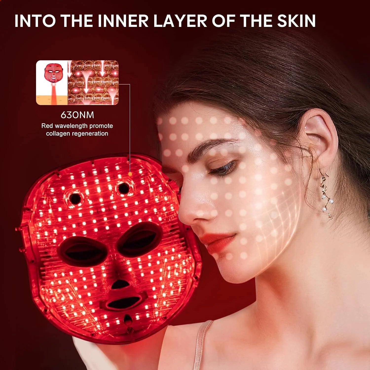 7-Color LED Light Therapy Face Mask