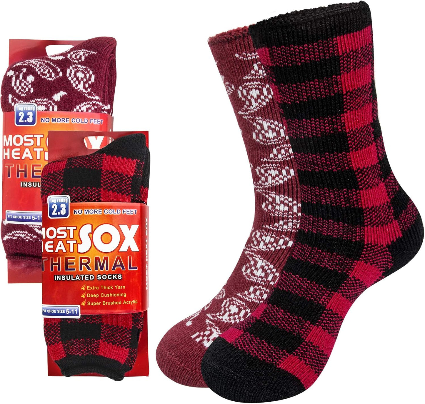 Women’s Thermal Winter Socks – Warm & Cozy for Cold Weather & Outdoor Adventures