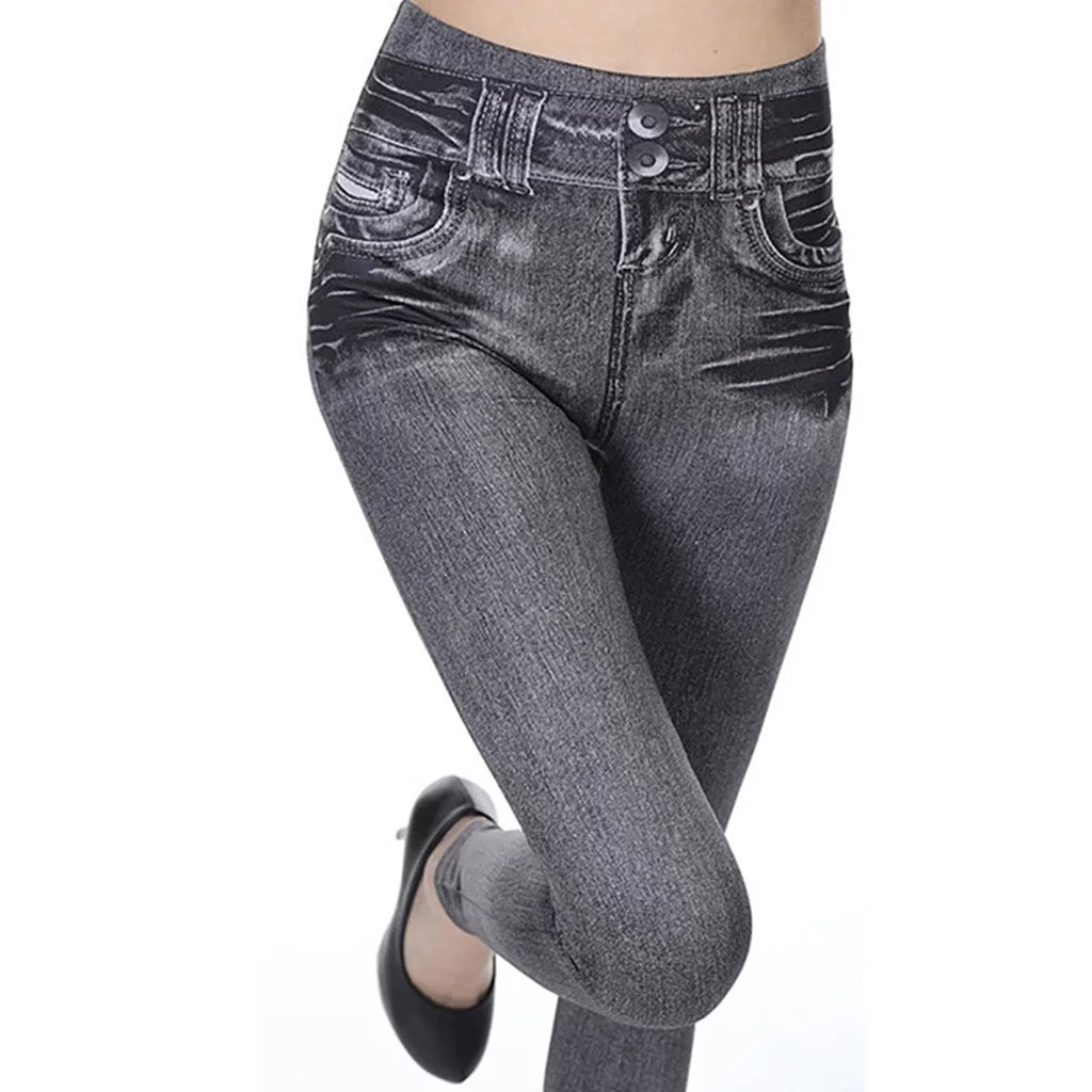 "Grey Stretch Skinny Jeans"