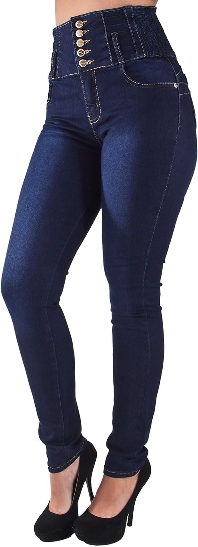 High-Waist Skinny Jeans Designed to Lift Your Butt with Colombian Influence