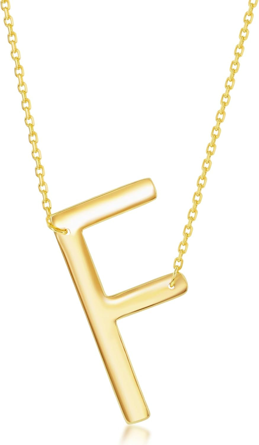 Sideways Initial Necklaces for Women