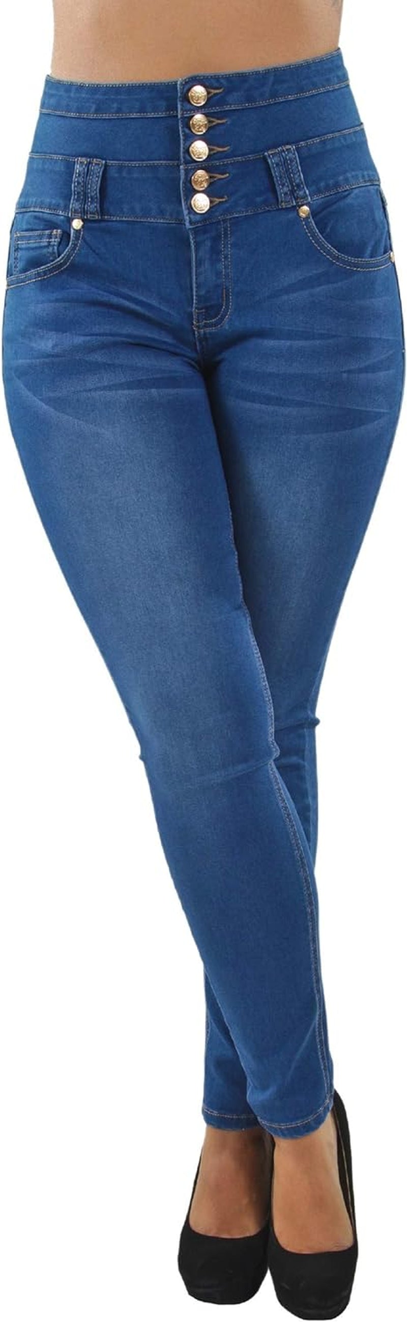 High-Waist Skinny Jeans Designed to Lift Your Butt with Colombian Influence