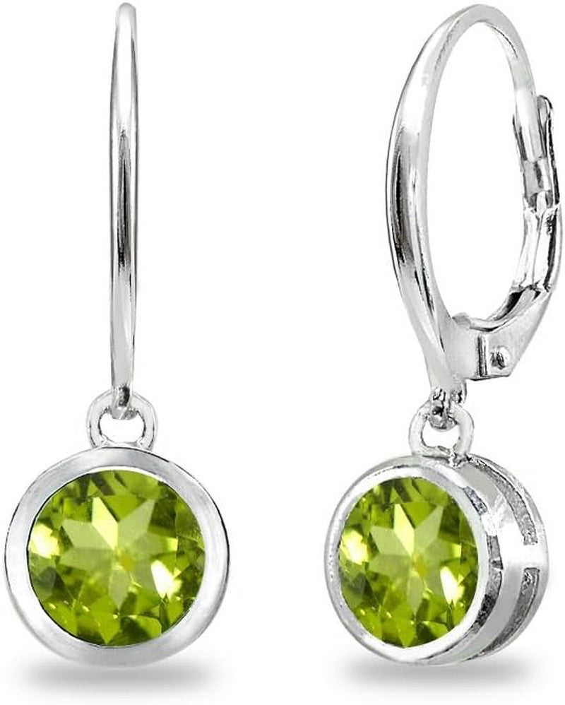 LuxeGleam Birthstone Dangle Earrings