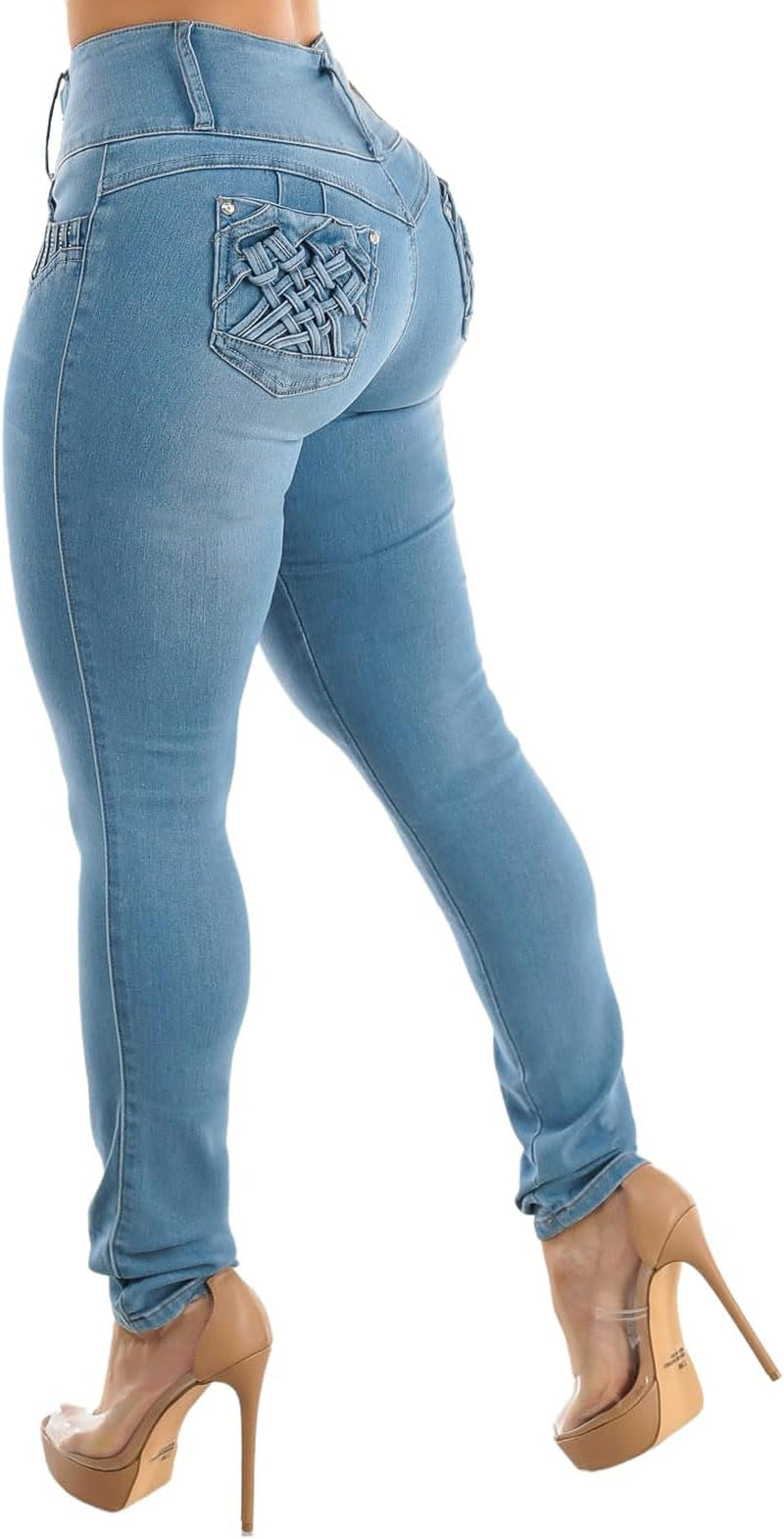 High Waisted Butt Lifting Jeans for Women - Colombian Design Jeans Levanta Cola