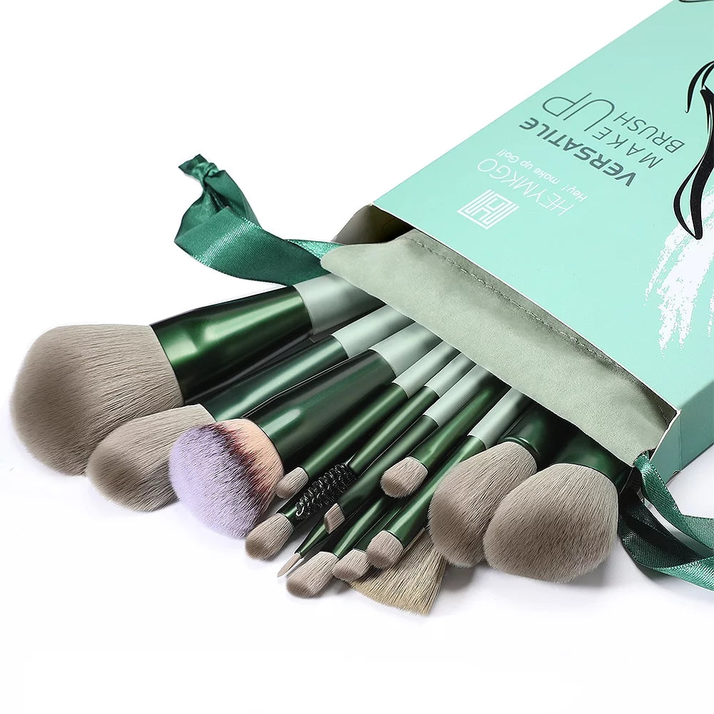 15-Piece Premium Makeup Brush Set with Synthetic Bristles