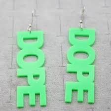 Acrylic Dope Dangle Earrings