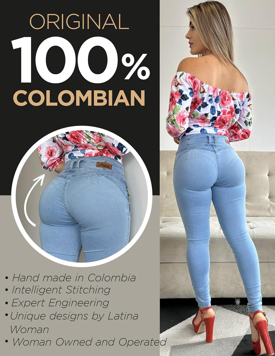 Colombian Jeans with Butt Lift