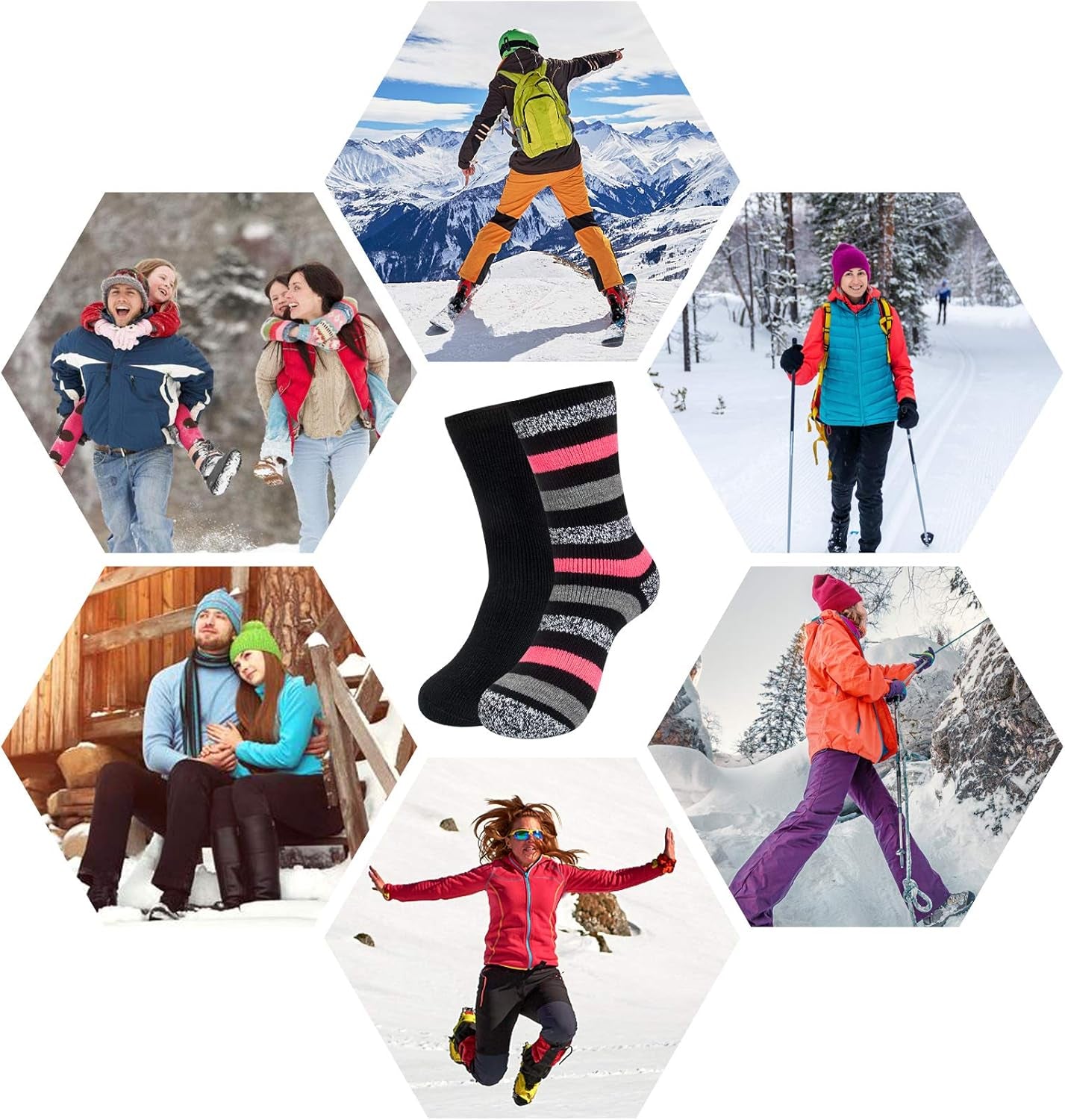 Women’s Thermal Winter Socks – Warm & Cozy for Cold Weather & Outdoor Adventures