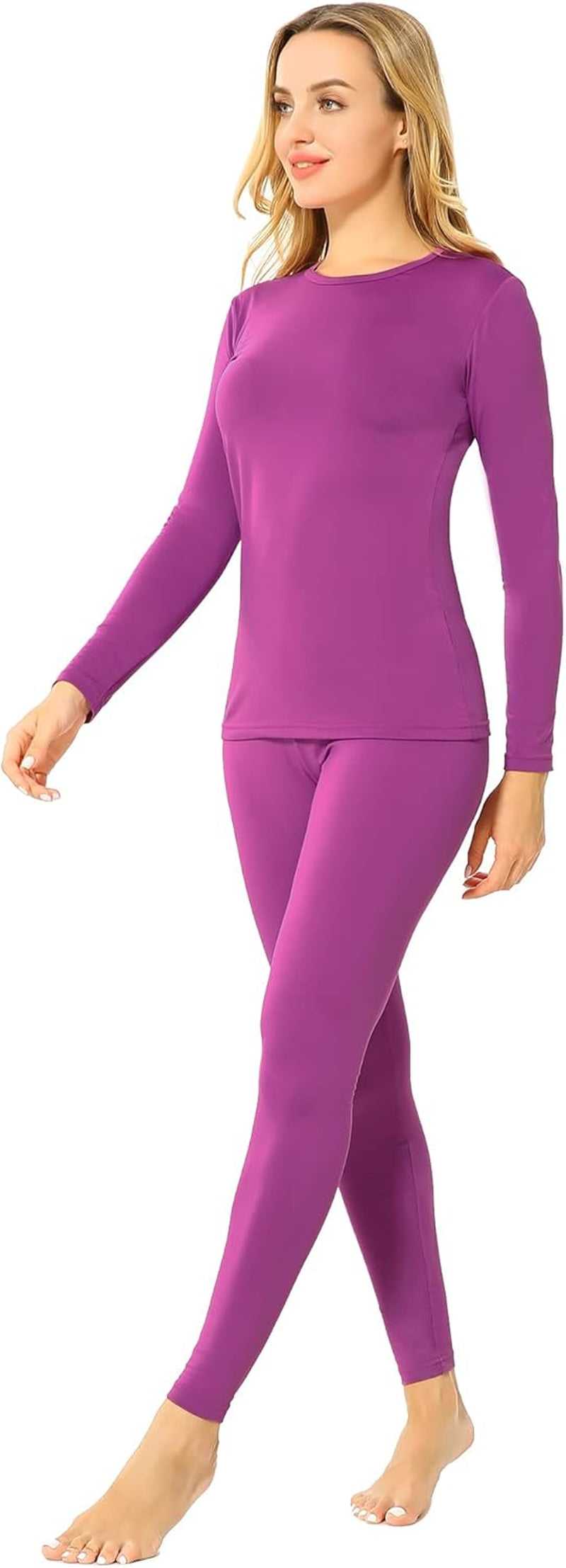 Women's Fleece-Lined Thermal Underwear Set – Winter-Ready Base Layer for Ultimate Warmth