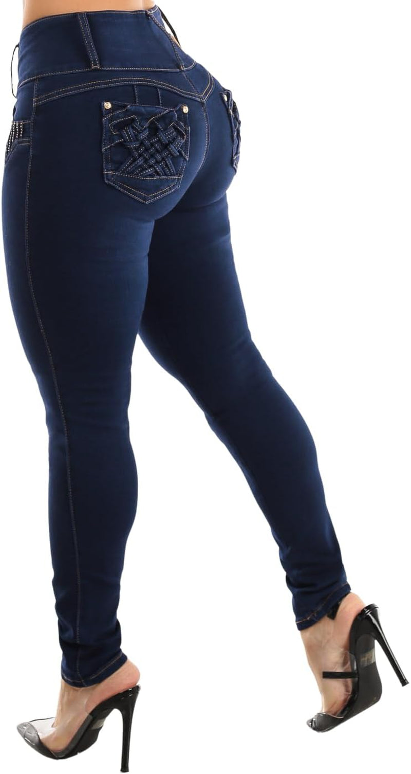 High Waisted Butt Lifting Jeans for Women - Colombian Design Jeans Levanta Cola