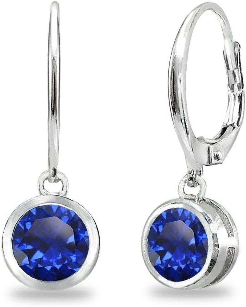 LuxeGleam Birthstone Dangle Earrings