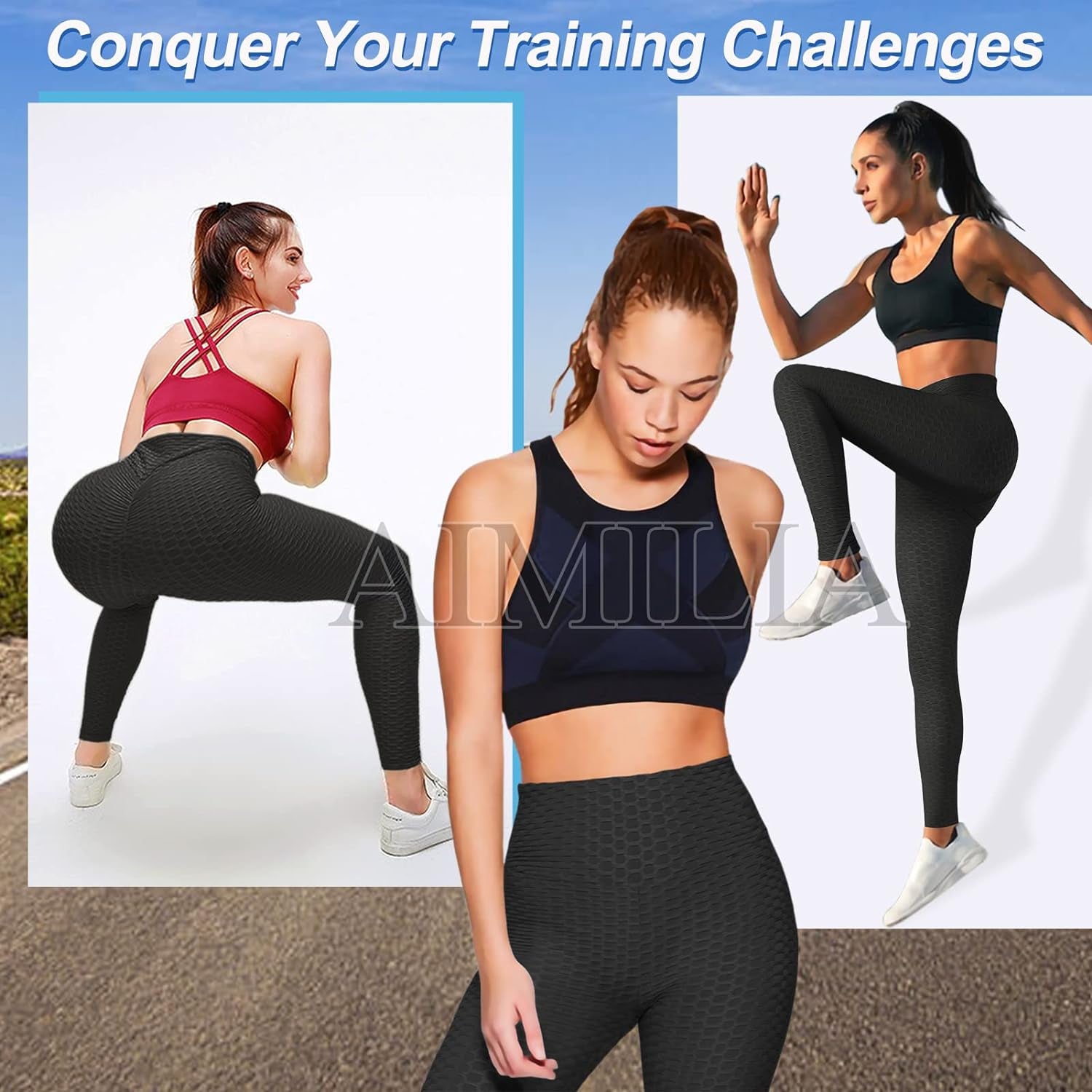 Butt Lifting anti Cellulite Leggings for Women High Waisted Yoga Pants Workout Tummy Control Sport Tights