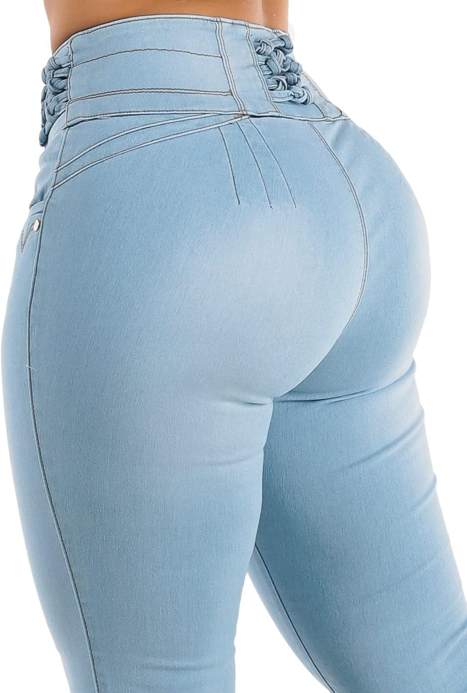 High Waisted Butt Lifting Jeans for Women - Colombian Design Jeans Levanta Cola