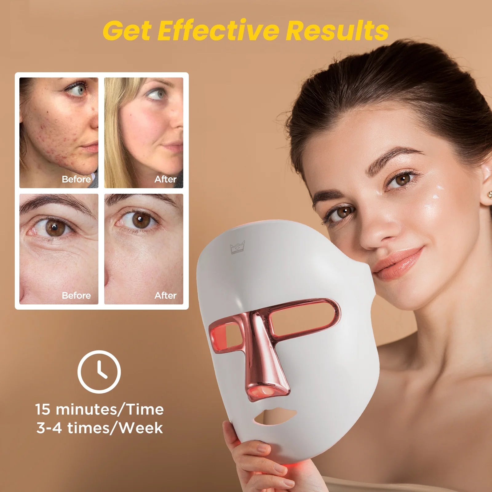 7-Color LED Light Therapy Facial Mask