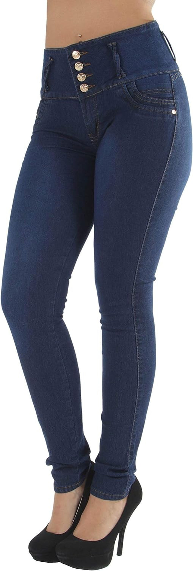 High-Waist Skinny Jeans Designed to Lift Your Butt with Colombian Influence