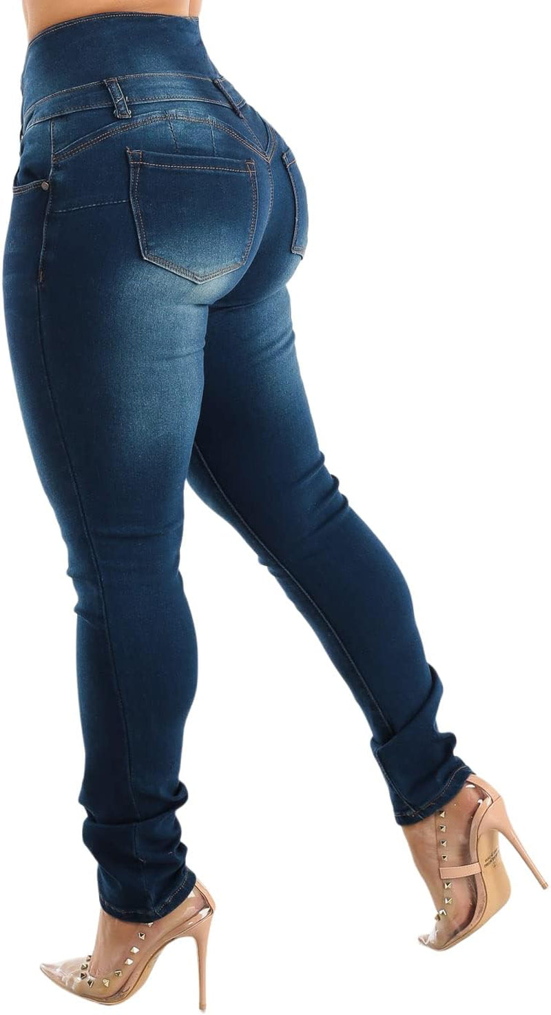 High Waisted Butt Lifting Skinny Jeans for Women – Levanta Cola Push-Up Denim