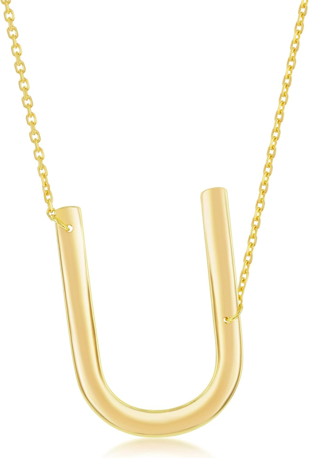 Sideways Initial Necklaces for Women