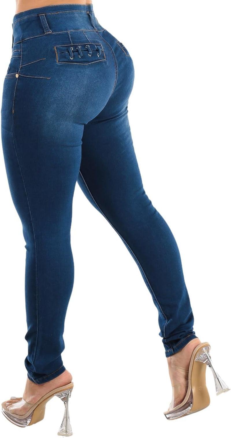 High Waisted Butt Lifting Jeans for Women - Colombian Design Jeans Levanta Cola