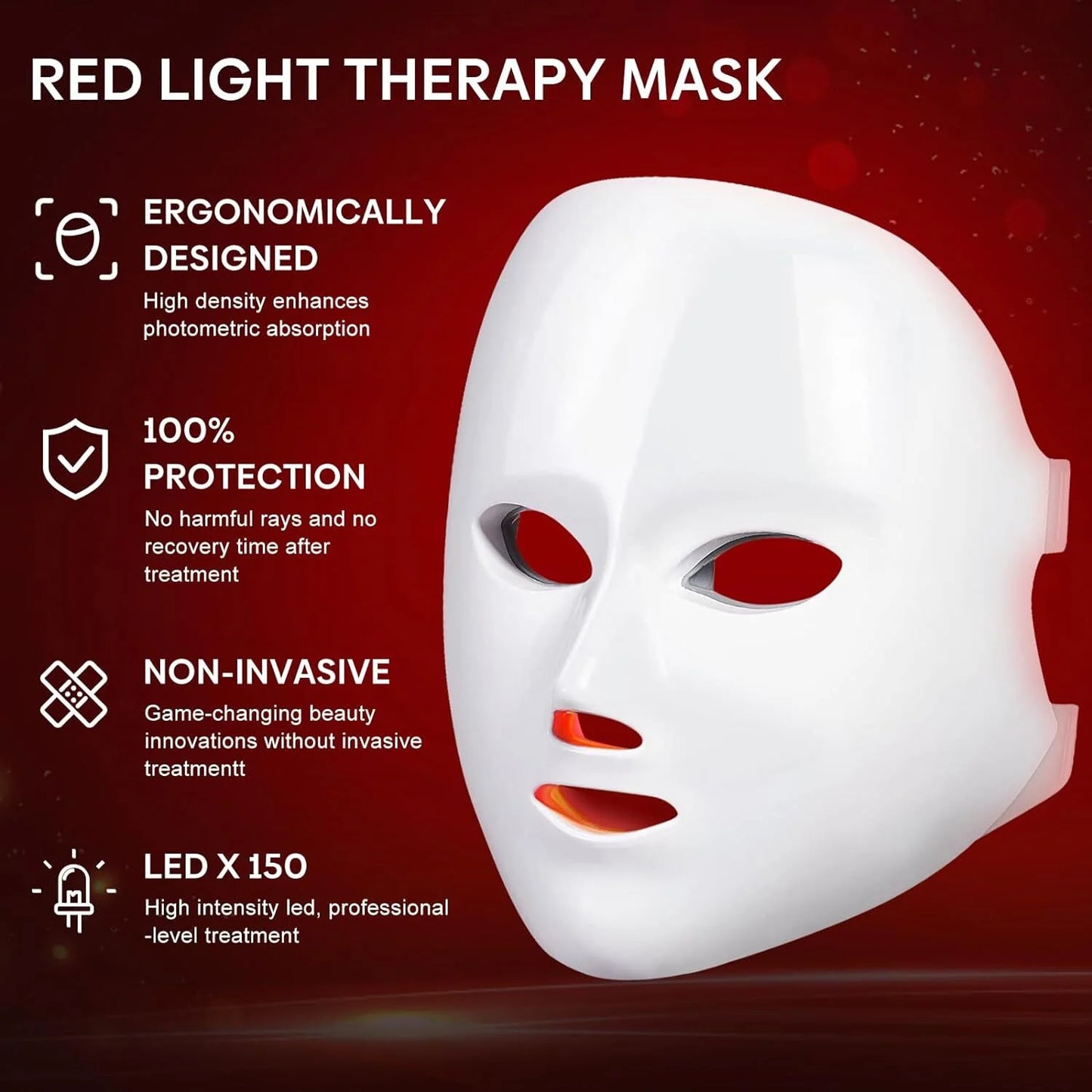 7-Color LED Light Therapy Face Mask