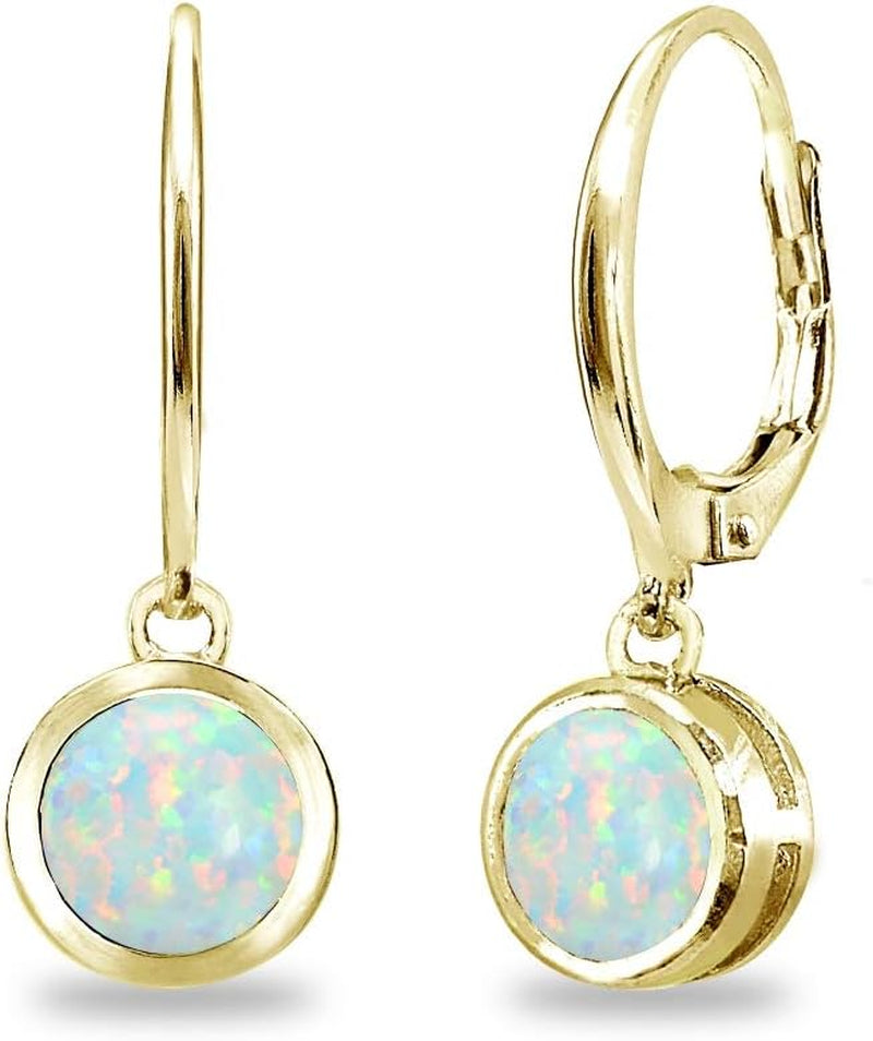 LuxeGleam Birthstone Dangle Earrings