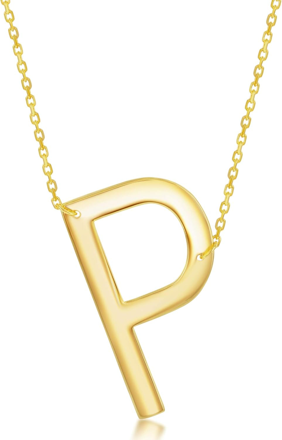 Sideways Initial Necklaces for Women