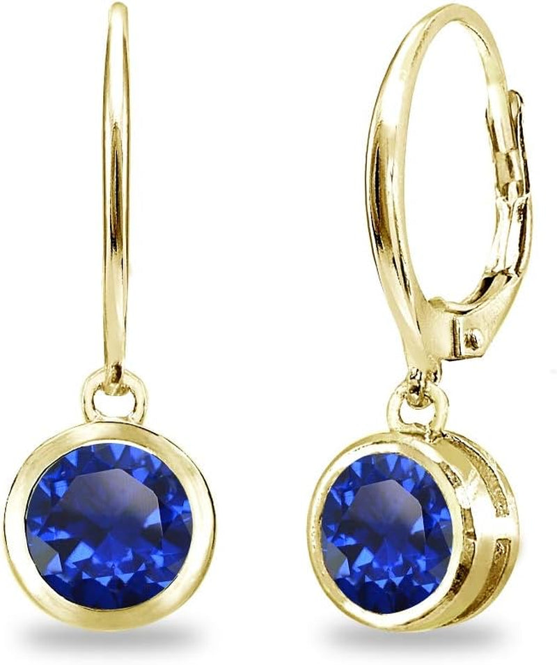 LuxeGleam Birthstone Dangle Earrings