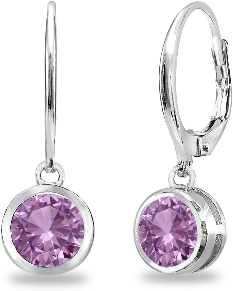 LuxeGleam Birthstone Dangle Earrings