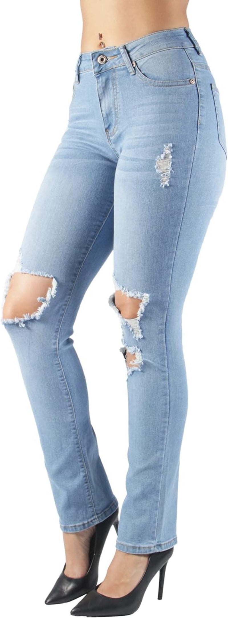 High-Waist Skinny Jeans Designed to Lift Your Butt with Colombian Influence