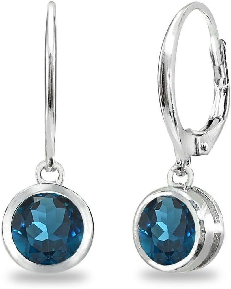 LuxeGleam Birthstone Dangle Earrings